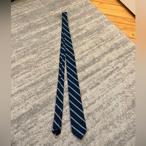 J.Crew 100% silk blue striped tie